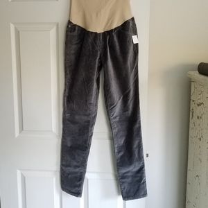 NEW A Pea in The Pod M Maternity Pant Soft Velour